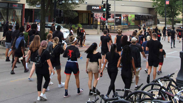 BLM march Champaign 2020